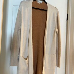 Madewell Cream and Brown Women's Cardigan